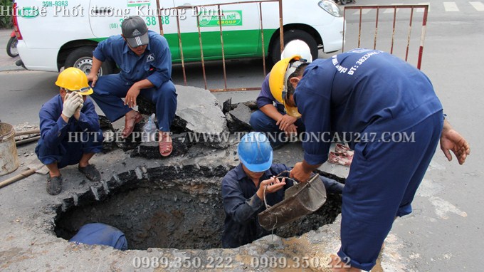 Chúng tôi nhận hút bể phốt tại Khương Đình